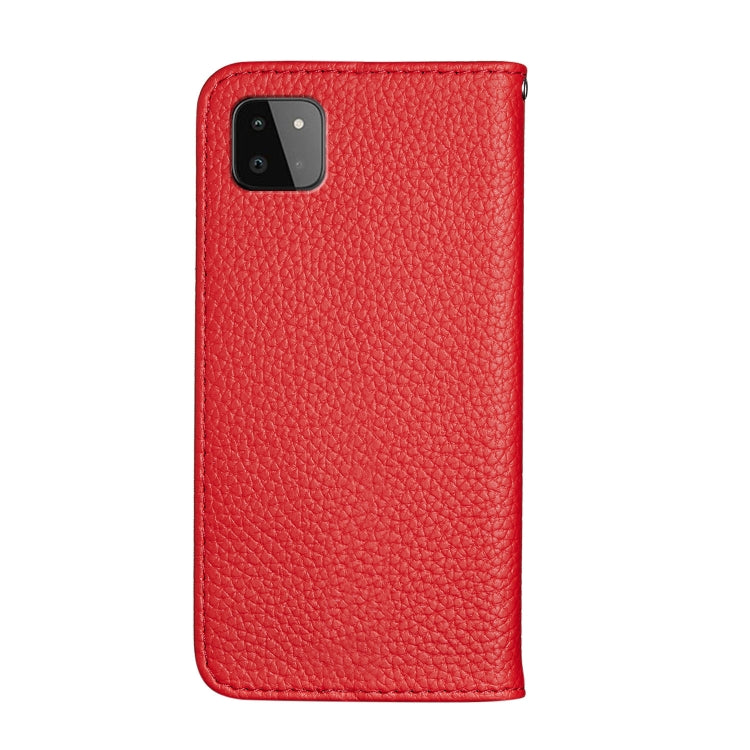 For Samsung Galaxy A22 5G Litchi Texture Horizontal Flip Leather Case with Holder & Card Slots