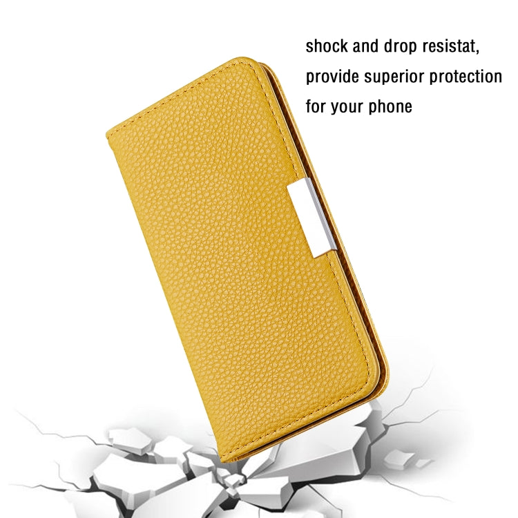 For Samsung Galaxy A22 5G Litchi Texture Horizontal Flip Leather Case with Holder & Card Slots