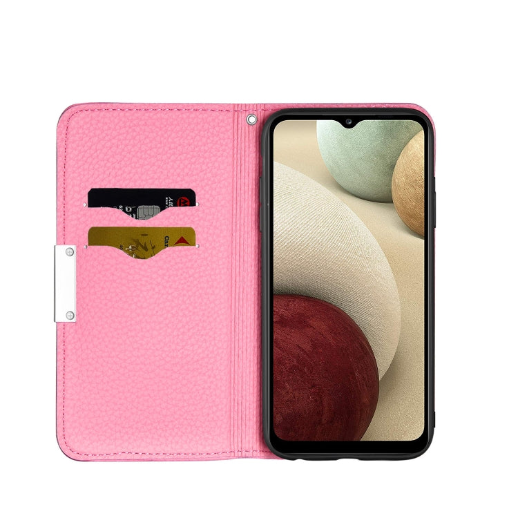 For Samsung Galaxy A22 4G Litchi Texture Horizontal Flip Leather Case with Holder & Card Slots