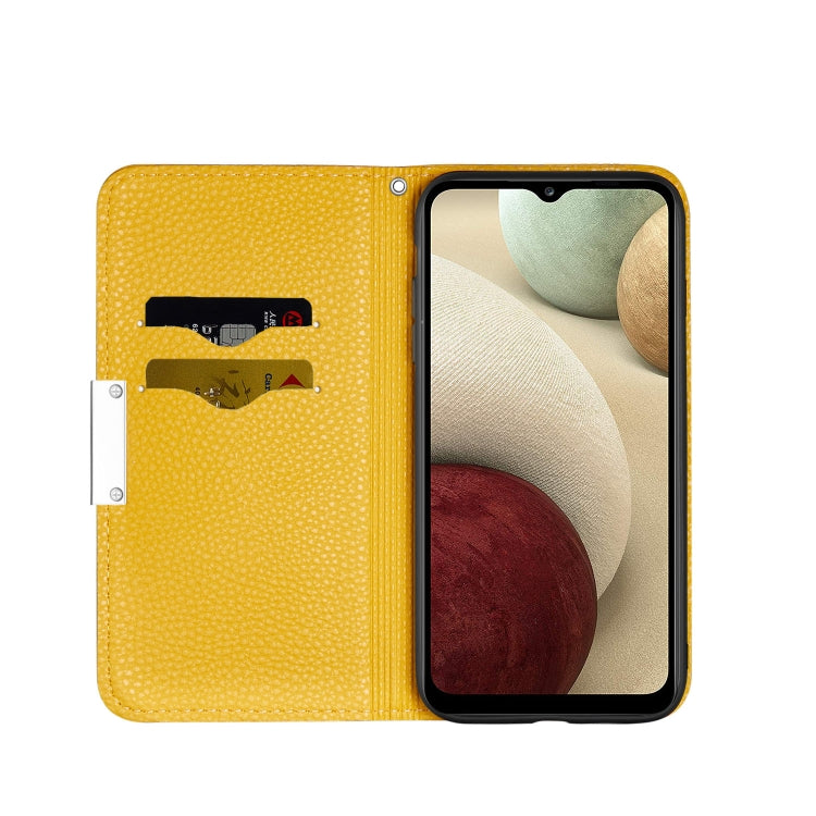 For Samsung Galaxy A22 4G Litchi Texture Horizontal Flip Leather Case with Holder & Card Slots