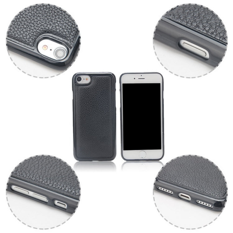 For iPhone SE 2022 / SE 2020 / 8 / 7 Litchi Texture Horizontal Flip Buckle Detachable Magnetic Leather Case with Card Slots & Wallet & Photo Frame