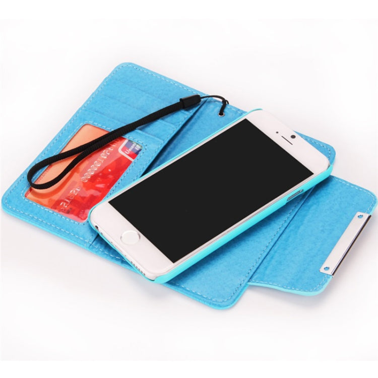 For iPhone SE 2022 / SE 2020 / 8 / 7 Litchi Texture Horizontal Flip Buckle Detachable Magnetic Leather Case with Card Slots & Wallet & Photo Frame