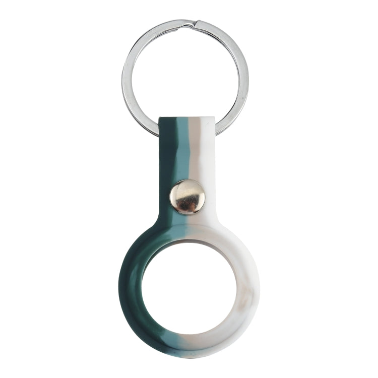 Shockproof Anti-scratch Silicone Protective Case Cover with Keychain Ring Loop For AirTag