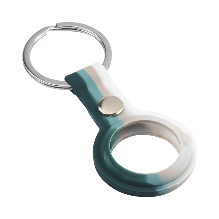 Shockproof Anti-scratch Silicone Protective Case Cover with Keychain Ring Loop For AirTag