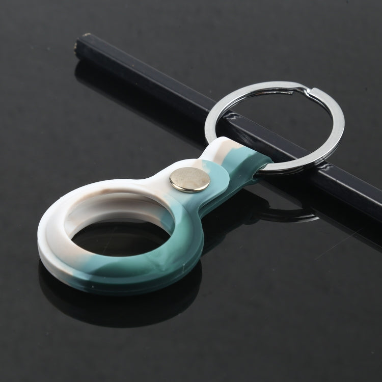 Shockproof Anti-scratch Silicone Protective Case Cover with Keychain Ring Loop For AirTag