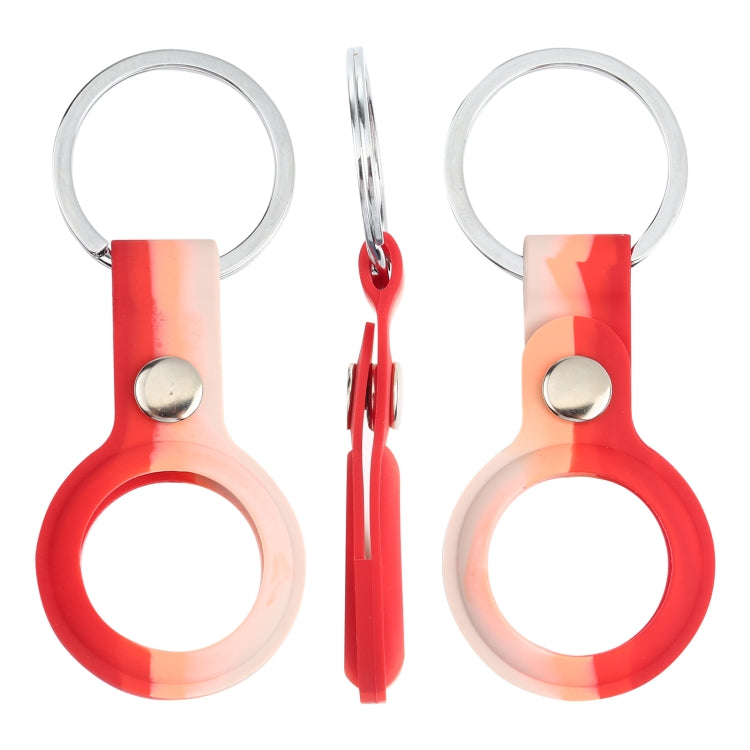 Shockproof Anti-scratch Silicone Protective Case Cover with Keychain Ring Loop For AirTag
