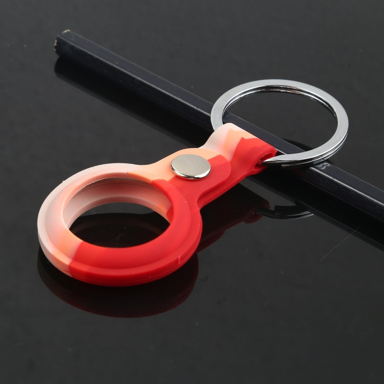 Shockproof Anti-scratch Silicone Protective Case Cover with Keychain Ring Loop For AirTag