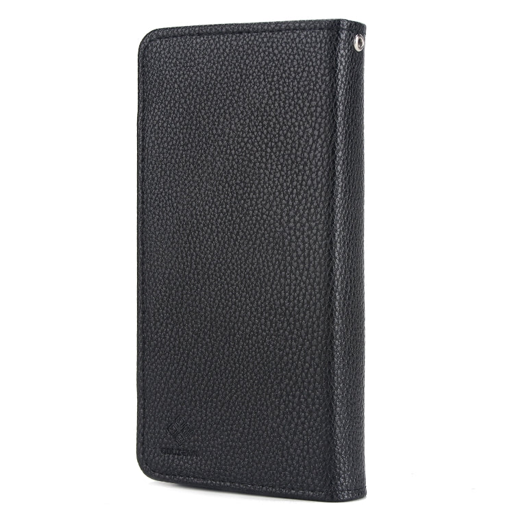 For Samsung Galaxy S9 Litchi Texture Horizontal Flip Buckle Detachable Magnetic PU Leather Case with Card Slots & Wallet & Photo Frame