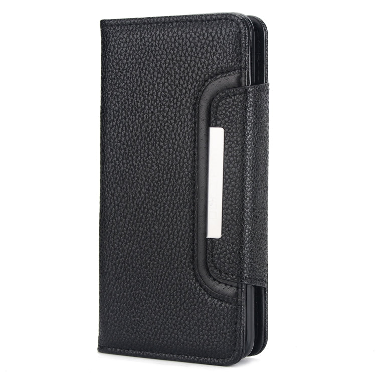 For Samsung Galaxy S9+ Litchi Texture Horizontal Flip Buckle Detachable Magnetic PU Leather Case with Card Slots & Wallet & Photo Frame