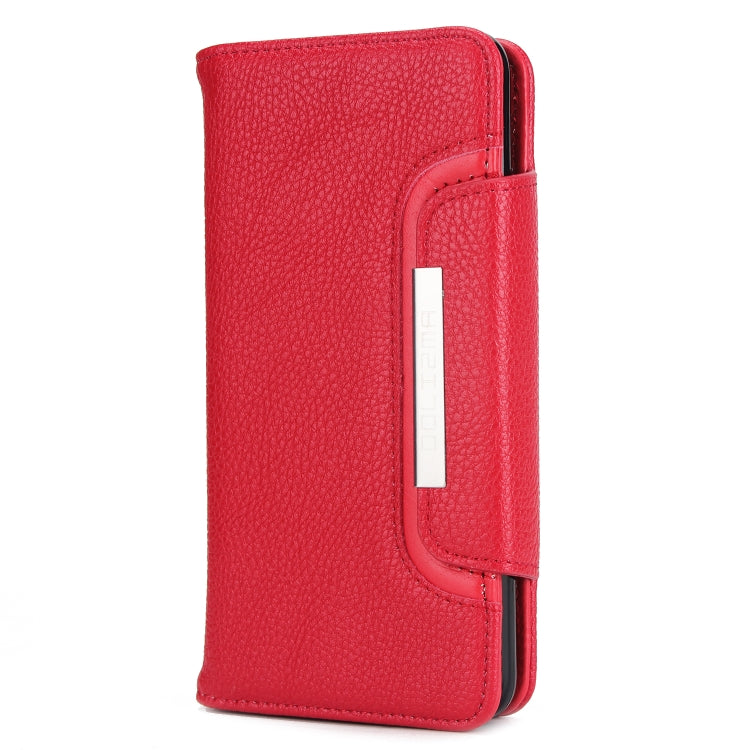 For Samsung Galaxy S9+ Litchi Texture Horizontal Flip Buckle Detachable Magnetic PU Leather Case with Card Slots & Wallet & Photo Frame