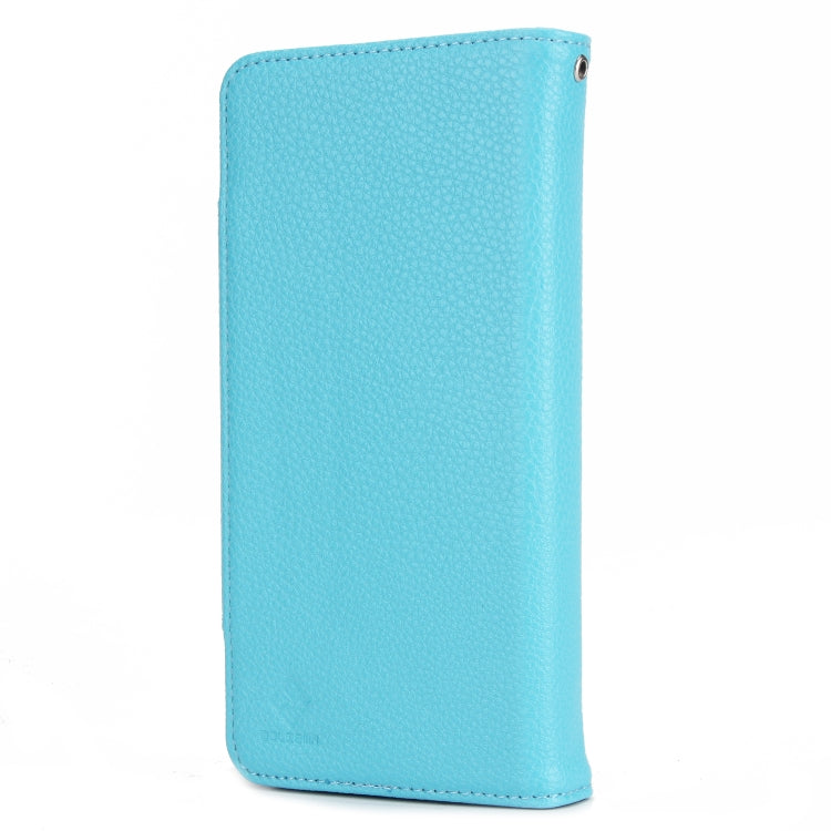 For Samsung Galaxy S9+ Litchi Texture Horizontal Flip Buckle Detachable Magnetic PU Leather Case with Card Slots & Wallet & Photo Frame