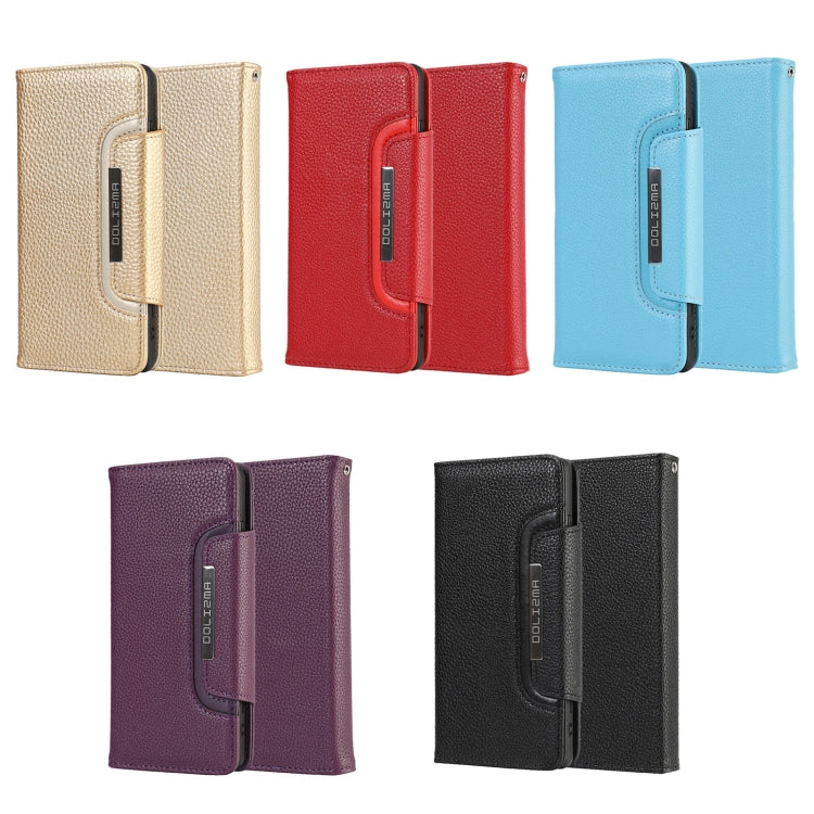 For Samsung Galaxy Note20 Ultra Litchi Texture Horizontal Flip Buckle Detachable Magnetic PU Leather Case with Card Slots & Wallet & Photo Frame