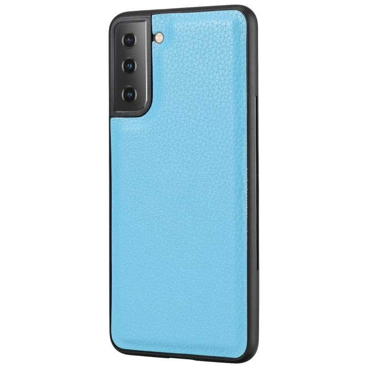 For Samsung Galaxy S21 5G Litchi Texture Horizontal Flip Buckle Detachable Magnetic PU Leather Case with Card Slots & Wallet & Photo Frame