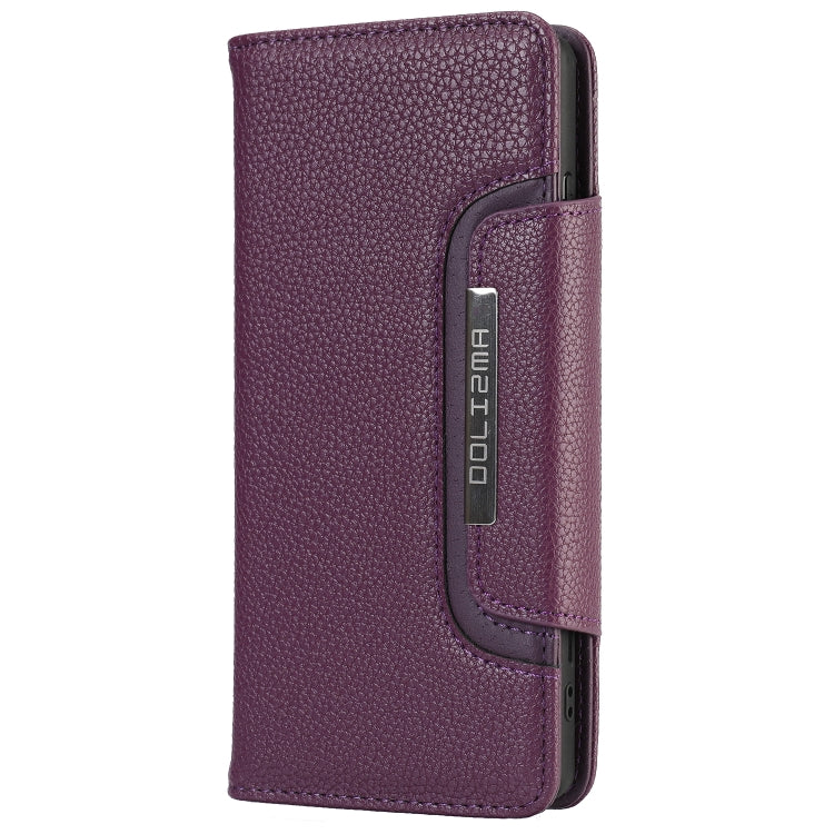 For Samsung Galaxy S21 5G Litchi Texture Horizontal Flip Buckle Detachable Magnetic PU Leather Case with Card Slots & Wallet & Photo Frame