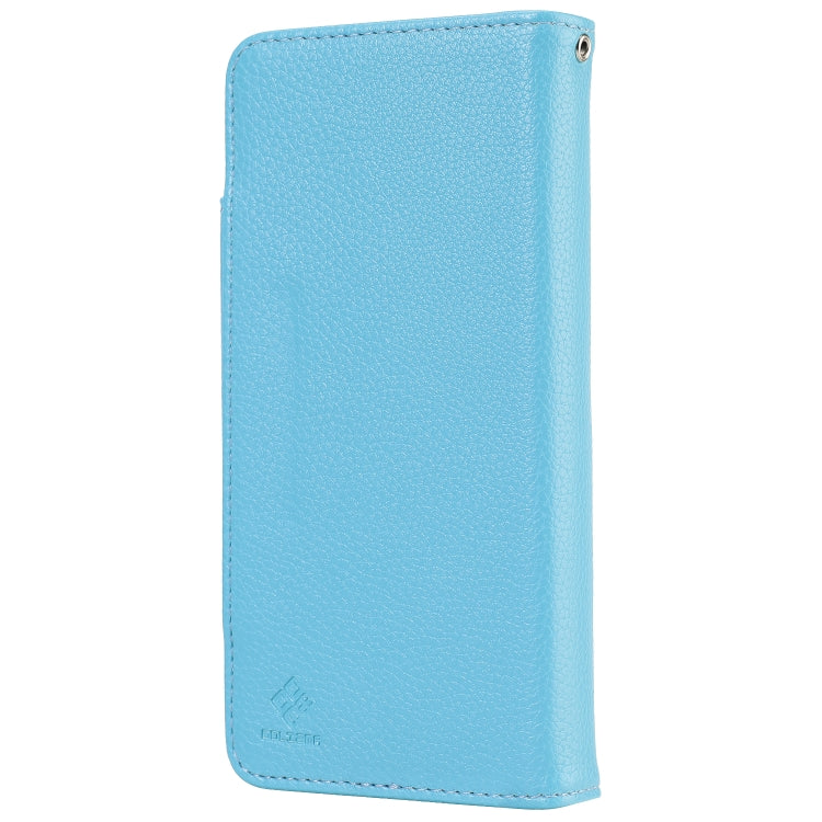 For Samsung Galaxy S21+ 5G Litchi Texture Horizontal Flip Buckle Detachable Magnetic PU Leather Case with Card Slots & Wallet & Photo Frame