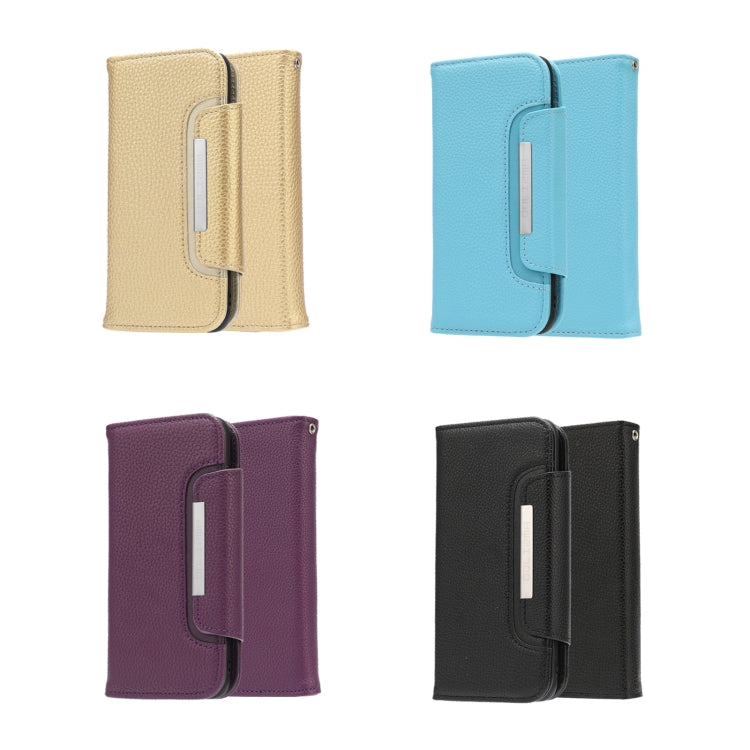 For Samsung Galaxy S20 Ultra Litchi Texture Horizontal Flip Buckle Detachable Magnetic PU Leather Case with Card Slots & Wallet & Photo Frame