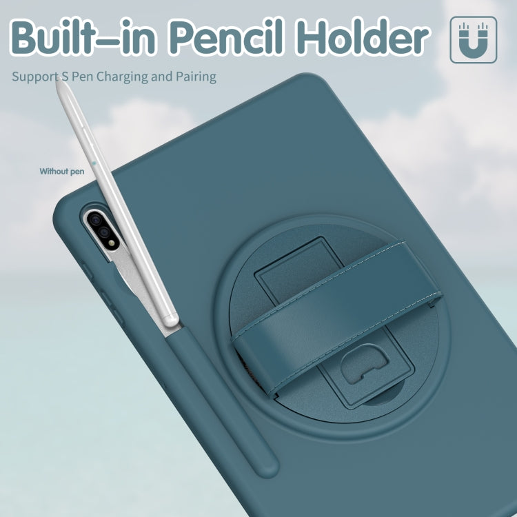 For Samsung Galaxy Tab S8+ / Tab S8 Plus /  Tab S7 FE / Tab S7+ SM-T970 360 Degree Rotation PC + TPU Protective Case with Holder & Hand-strap & Pen Slot