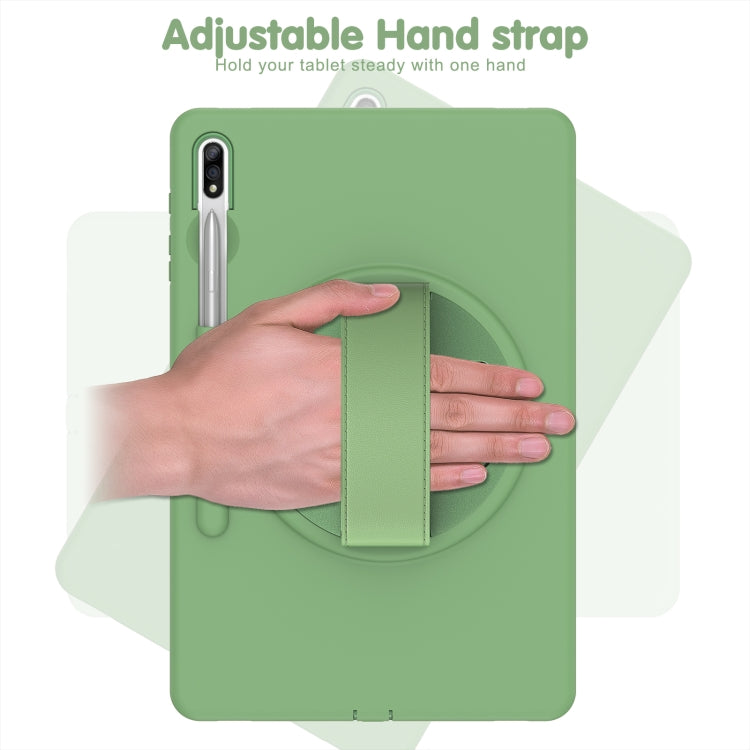 For Samsung Galaxy Tab S8+ / Tab S8 Plus /  Tab S7 FE / Tab S7+ SM-T970 360 Degree Rotation PC + TPU Protective Case with Holder & Hand-strap & Pen Slot
