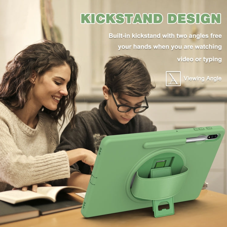 For Samsung Galaxy Tab S8+ / Tab S8 Plus /  Tab S7 FE / Tab S7+ SM-T970 360 Degree Rotation PC + TPU Protective Case with Holder & Hand-strap & Pen Slot