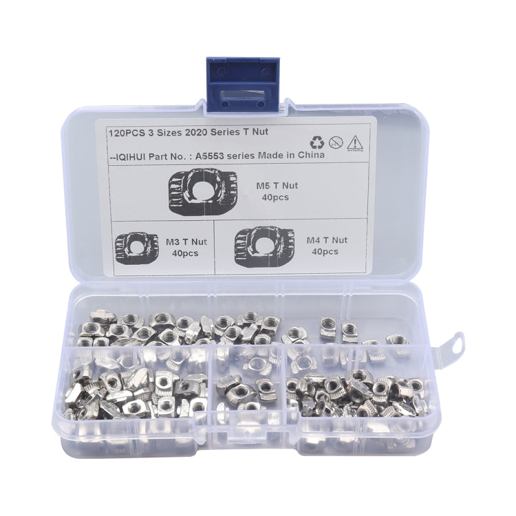 A5553 120 PCS European Standard T-shape Slide Nut
