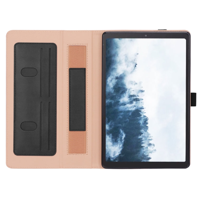 For Samsung Galaxy Tab A7 10.4 (2020) T500 Business Retro PU Horizontal Flip Leather Case with Holder & Card Slots & Hand Strap