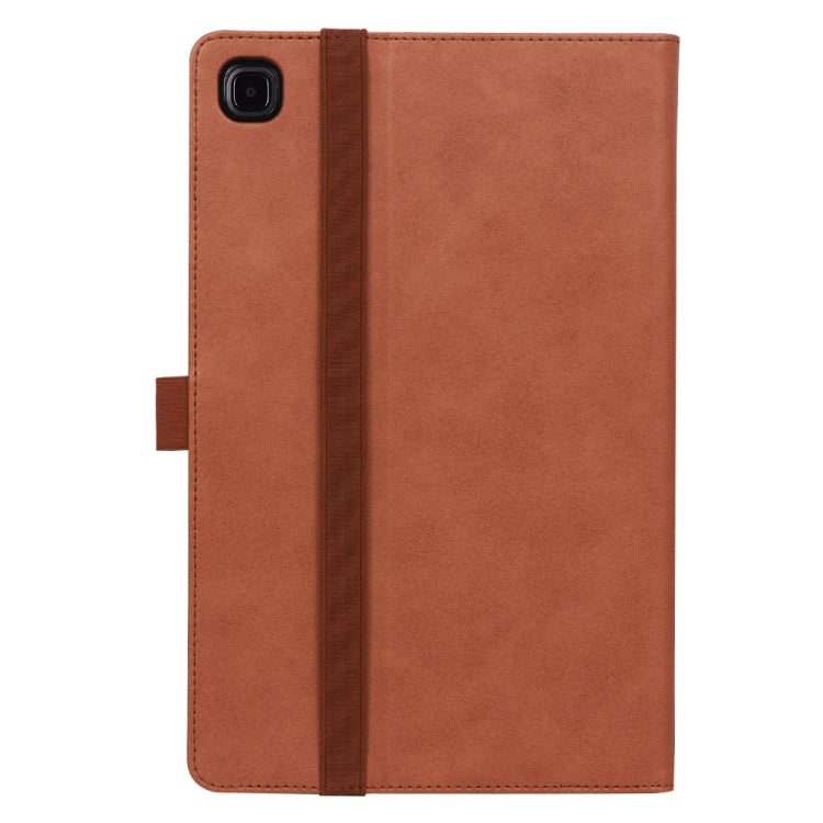 For Samsung Galaxy Tab A7 10.4 (2020) T500 Business Retro PU Horizontal Flip Leather Case with Holder & Card Slots & Hand Strap