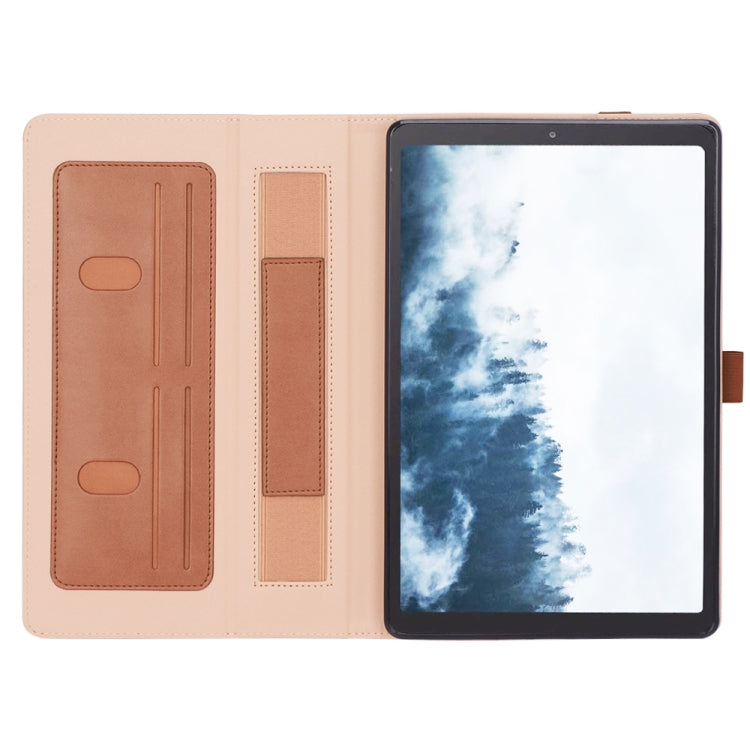 For Samsung Galaxy Tab A7 10.4 (2020) T500 Business Retro PU Horizontal Flip Leather Case with Holder & Card Slots & Hand Strap