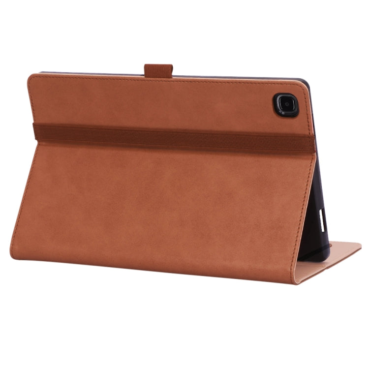 For Samsung Galaxy Tab A7 10.4 (2020) T500 Business Retro PU Horizontal Flip Leather Case with Holder & Card Slots & Hand Strap