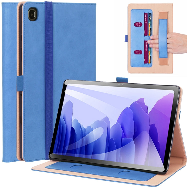 For Samsung Galaxy Tab A7 10.4 (2020) T500 Business Retro PU Horizontal Flip Leather Case with Holder & Card Slots & Hand Strap