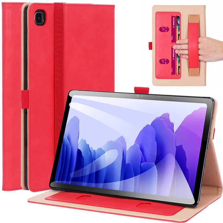 For Samsung Galaxy Tab A7 10.4 (2020) T500 Business Retro PU Horizontal Flip Leather Case with Holder & Card Slots & Hand Strap