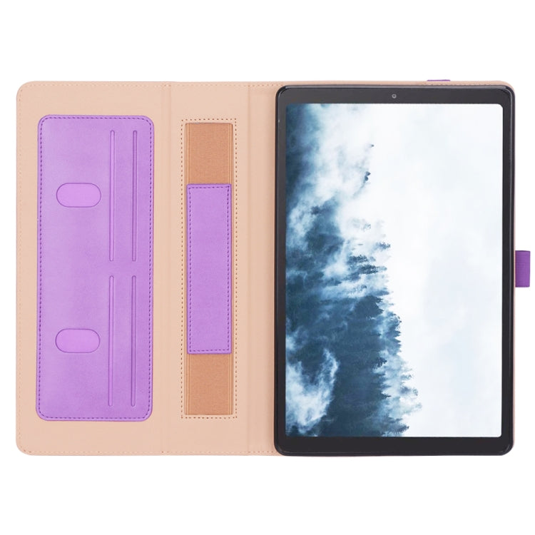 For Samsung Galaxy Tab A7 10.4 (2020) T500 Business Retro PU Horizontal Flip Leather Case with Holder & Card Slots & Hand Strap