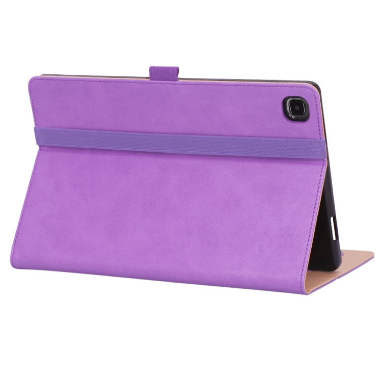 For Samsung Galaxy Tab A7 10.4 (2020) T500 Business Retro PU Horizontal Flip Leather Case with Holder & Card Slots & Hand Strap