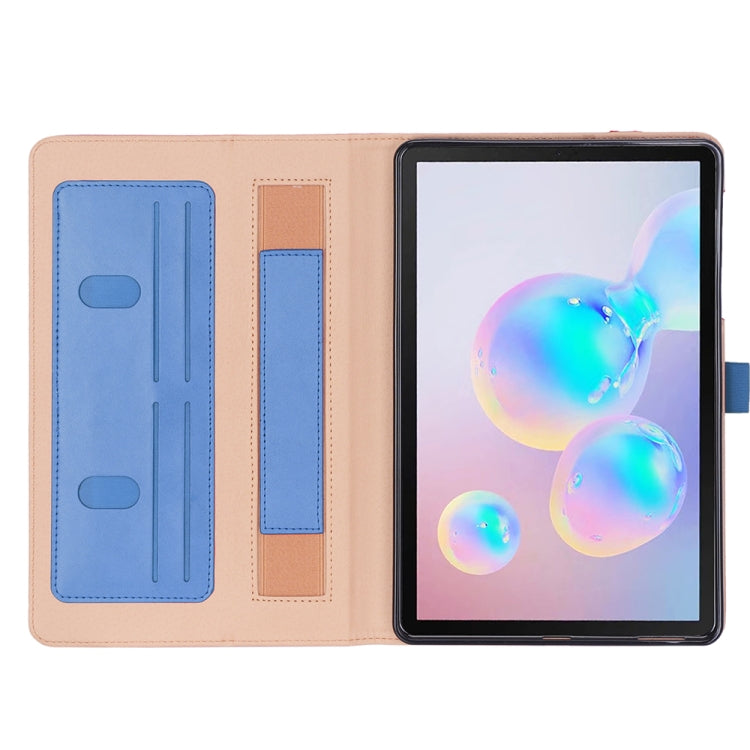 For Samsung Galaxy Tab S6 Lite 10.4 P610 Business Retro PU Horizontal Flip Leather Case with Holder & Card Slots & Hand Strap