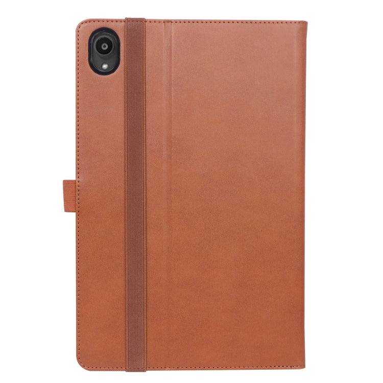 For Lenovo Tab P11 (Tab-J606F) Business Retro PU Horizontal Flip Leather Case with Holder & Card Slots & Hand Strap