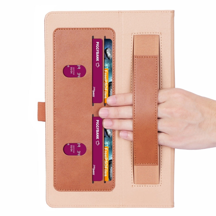 For Lenovo Tab P11 (Tab-J606F) Business Retro PU Horizontal Flip Leather Case with Holder & Card Slots & Hand Strap