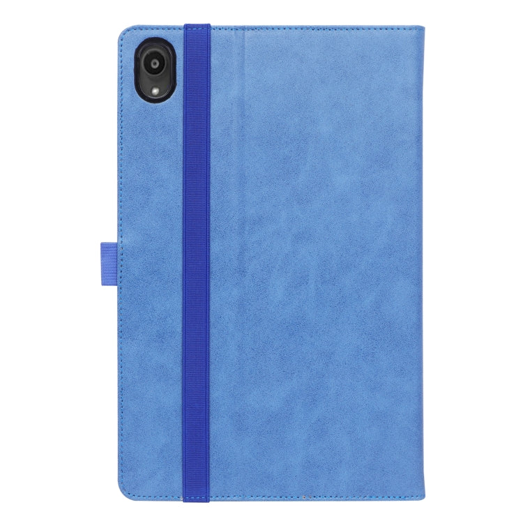 For Lenovo Tab P11 (Tab-J606F) Business Retro PU Horizontal Flip Leather Case with Holder & Card Slots & Hand Strap