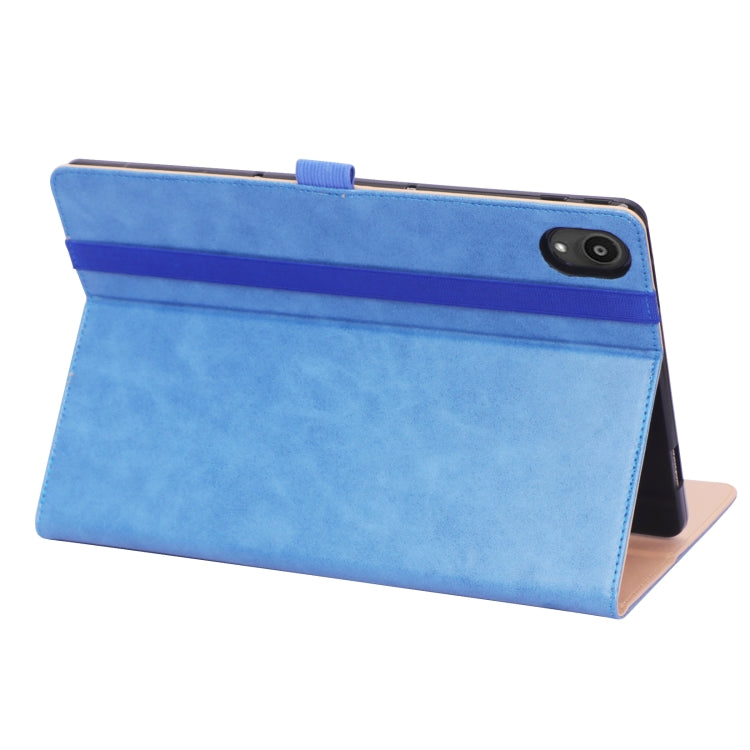 For Lenovo Tab P11 (Tab-J606F) Business Retro PU Horizontal Flip Leather Case with Holder & Card Slots & Hand Strap
