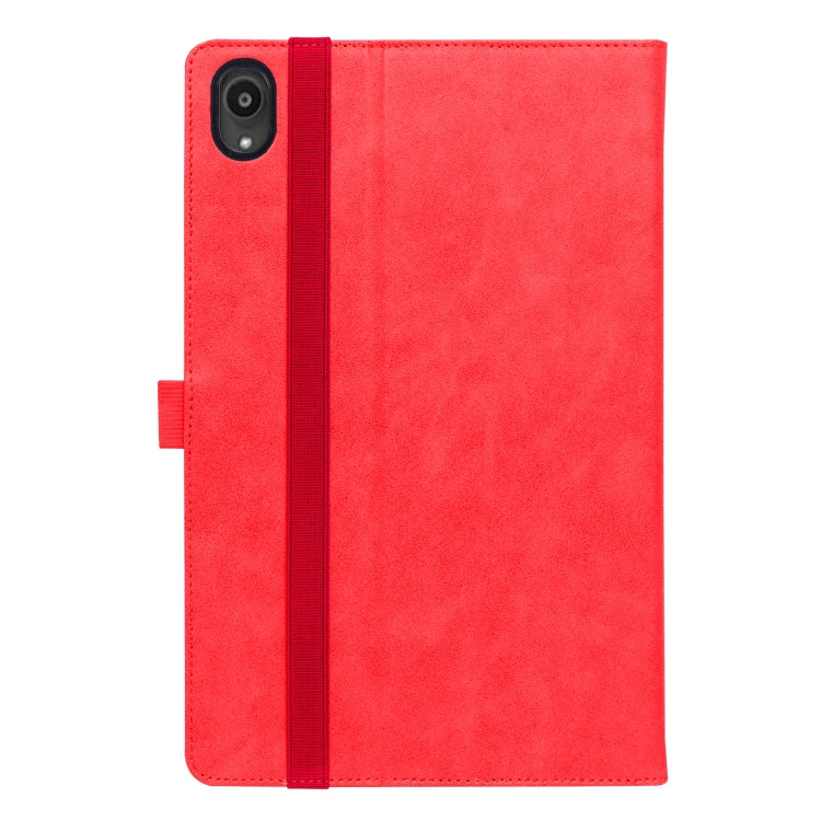 For Lenovo Tab P11 (Tab-J606F) Business Retro PU Horizontal Flip Leather Case with Holder & Card Slots & Hand Strap