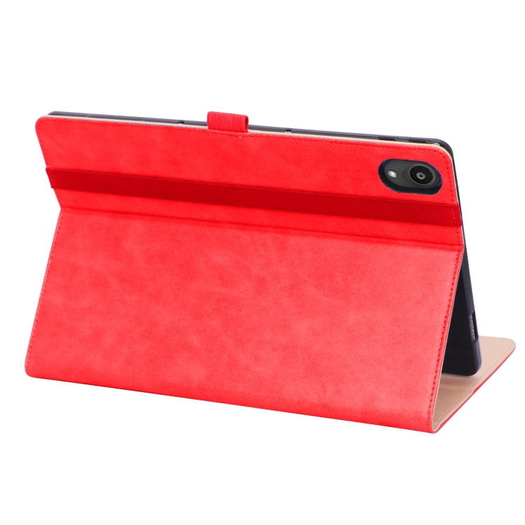 For Lenovo Tab P11 (Tab-J606F) Business Retro PU Horizontal Flip Leather Case with Holder & Card Slots & Hand Strap