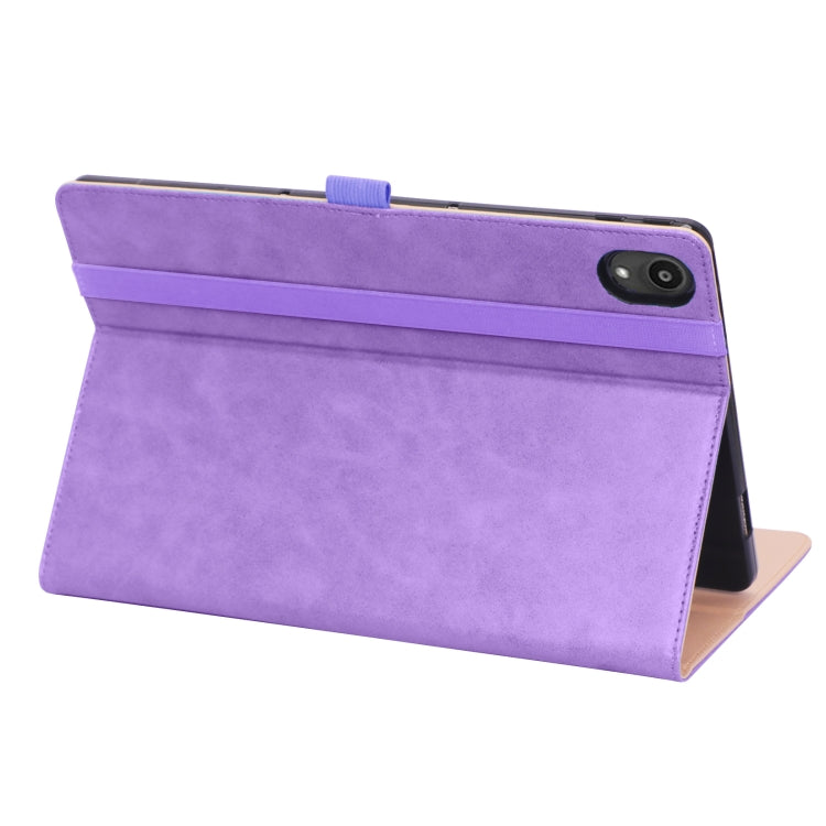 For Lenovo Tab P11 (Tab-J606F) Business Retro PU Horizontal Flip Leather Case with Holder & Card Slots & Hand Strap