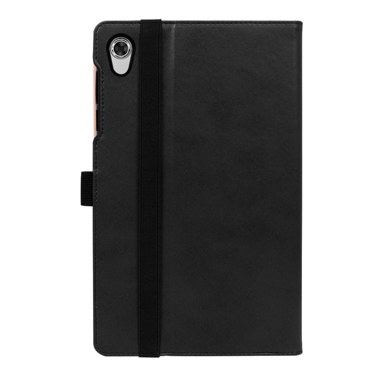For Lenovo Tab M10 HD 2nd Gen TB-X306X Business Retro PU Horizontal Flip Leather Case with Holder & Card Slots & Hand Strap