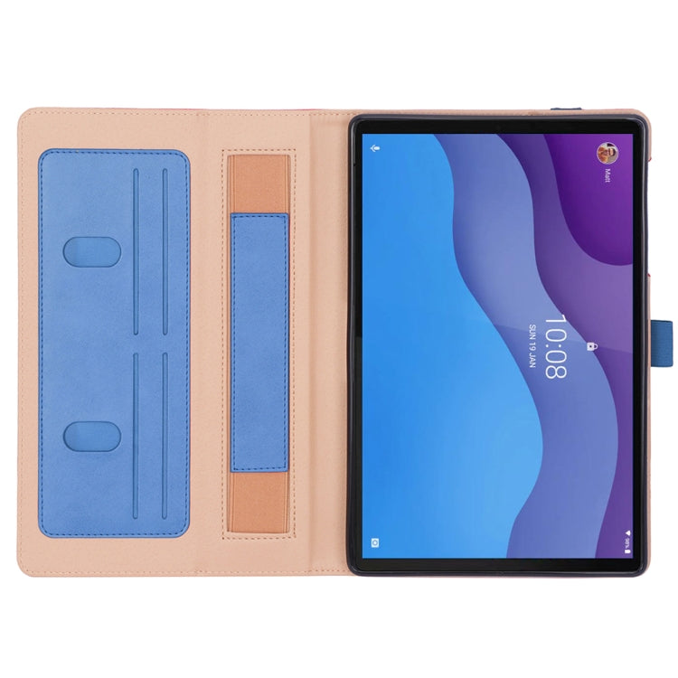 For Lenovo Tab M10 HD 2nd Gen TB-X306X Business Retro PU Horizontal Flip Leather Case with Holder & Card Slots & Hand Strap