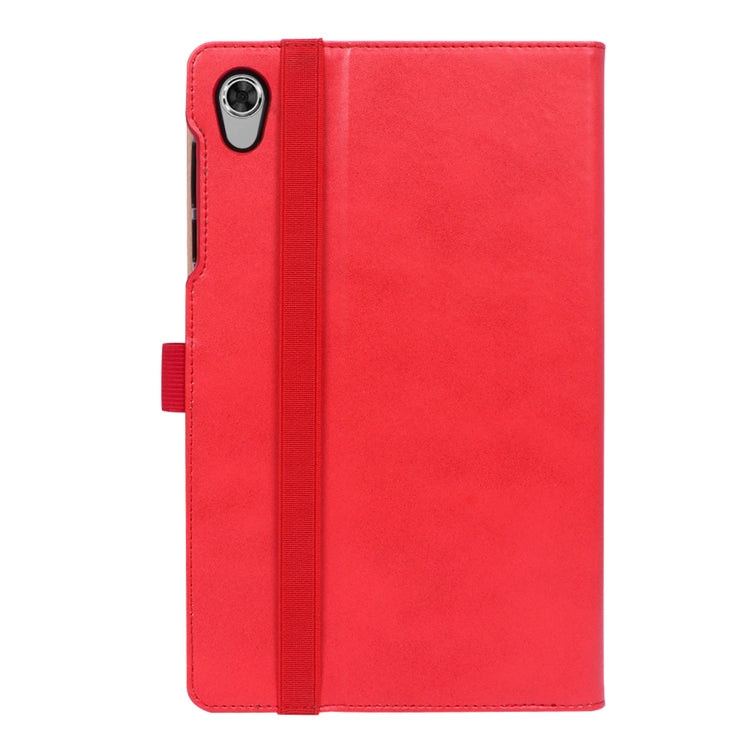 For Lenovo Tab M10 HD 2nd Gen TB-X306X Business Retro PU Horizontal Flip Leather Case with Holder & Card Slots & Hand Strap