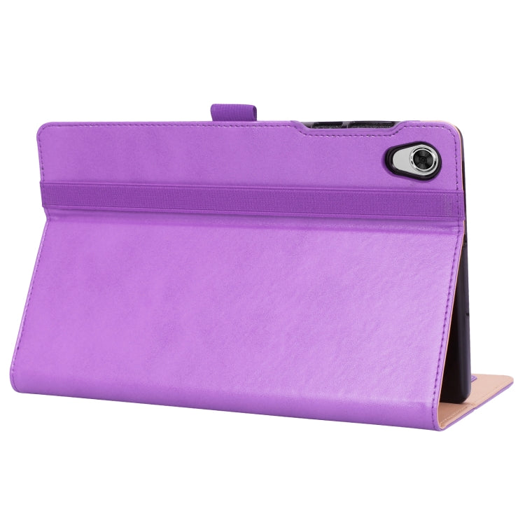 For Lenovo Tab M10 HD 2nd Gen TB-X306X Business Retro PU Horizontal Flip Leather Case with Holder & Card Slots & Hand Strap