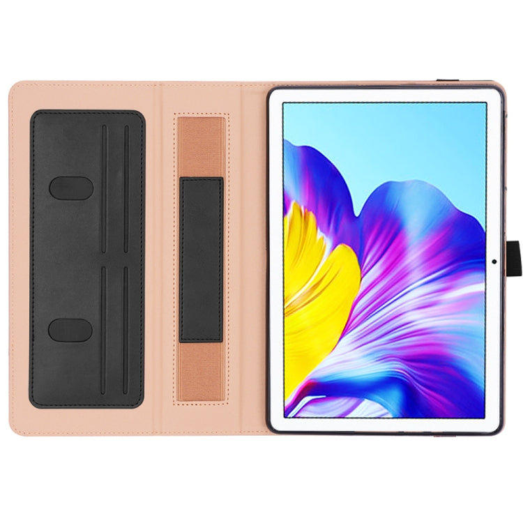 For Huawei Honor Pad 7 / 6 / T6 / X6 Business Retro PU Horizontal Flip Leather Case with Holder & Card Slots & Hand Strap