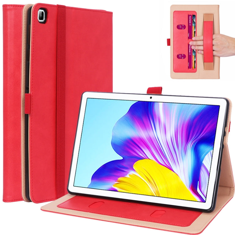 For Huawei Honor Pad 7 / 6 / T6 / X6 Business Retro PU Horizontal Flip Leather Case with Holder & Card Slots & Hand Strap