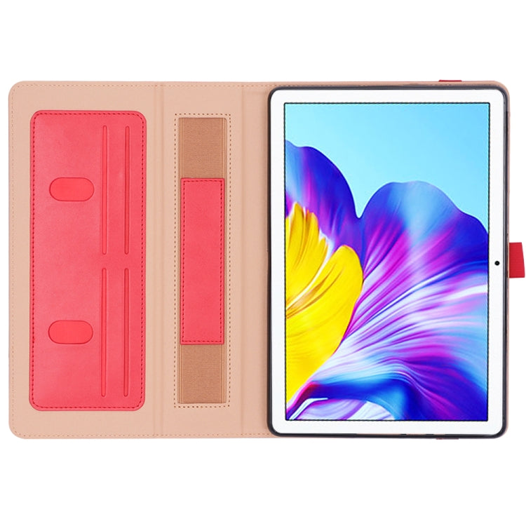 For Huawei Honor Pad 7 / 6 / T6 / X6 Business Retro PU Horizontal Flip Leather Case with Holder & Card Slots & Hand Strap
