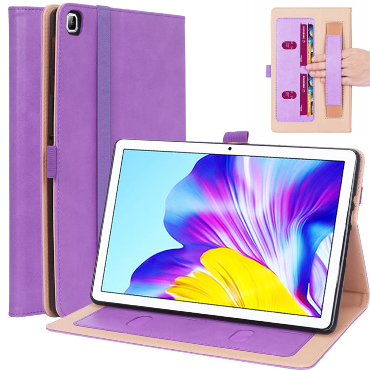 For Huawei Honor Pad 7 / 6 / T6 / X6 Business Retro PU Horizontal Flip Leather Case with Holder & Card Slots & Hand Strap
