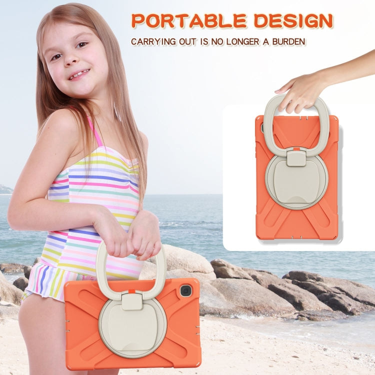 For Samsung Galaxy Tab S6 Lite P610 Silicone + PC Protective Case with Holder & Shoulder Strap