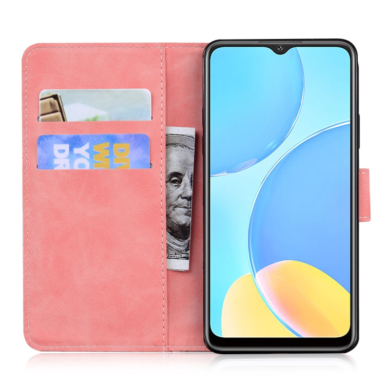For OPPO A15 / A15S Tiger Embossing Pattern Horizontal Flip Leather Case with Holder & Card Slots & Wallet